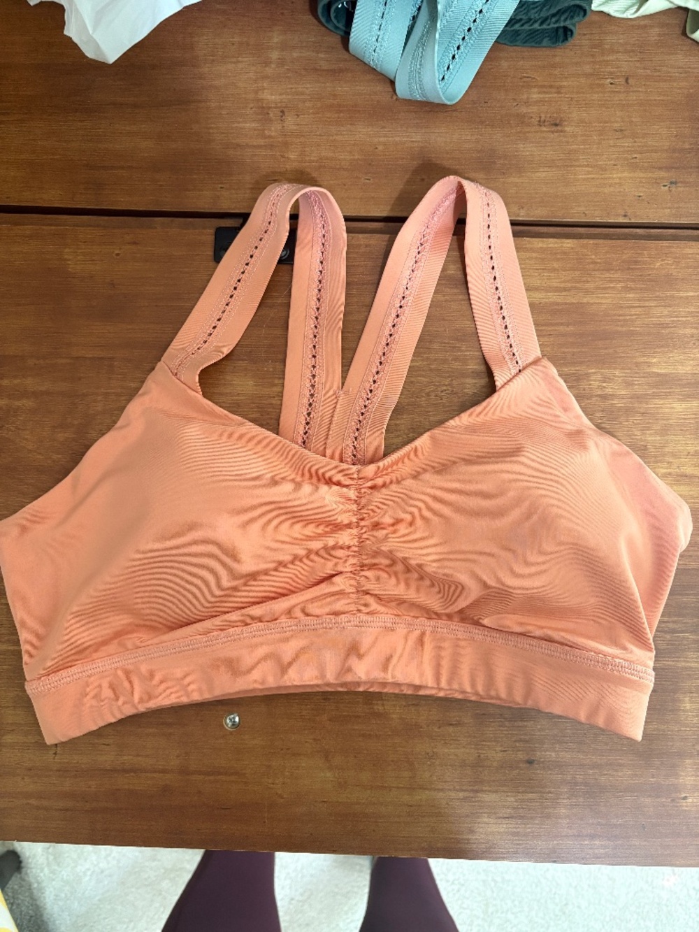Handful Y-Back Bra in Light Orange 'Papaya'